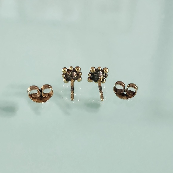 Astley Clarke Floris Mini Stud Earrings, Lapis Lazuli Gold Vermeil, VERY USED - Picture 14 of 16